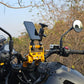 Handle Bar Riser With Mobile Mount Combo (Gold) / Himalayan 450